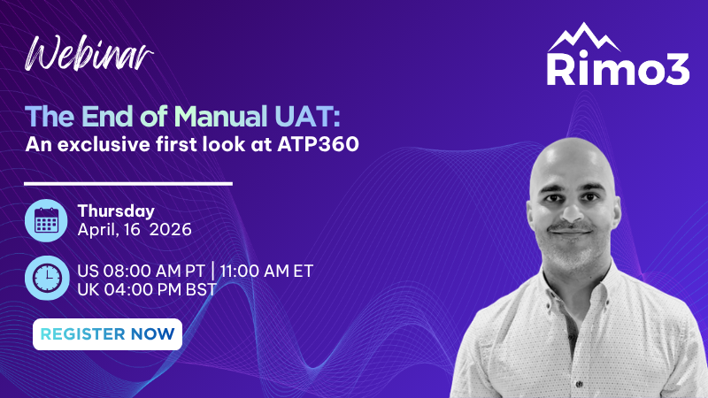Image for Webinar | The End of Manual UAT
