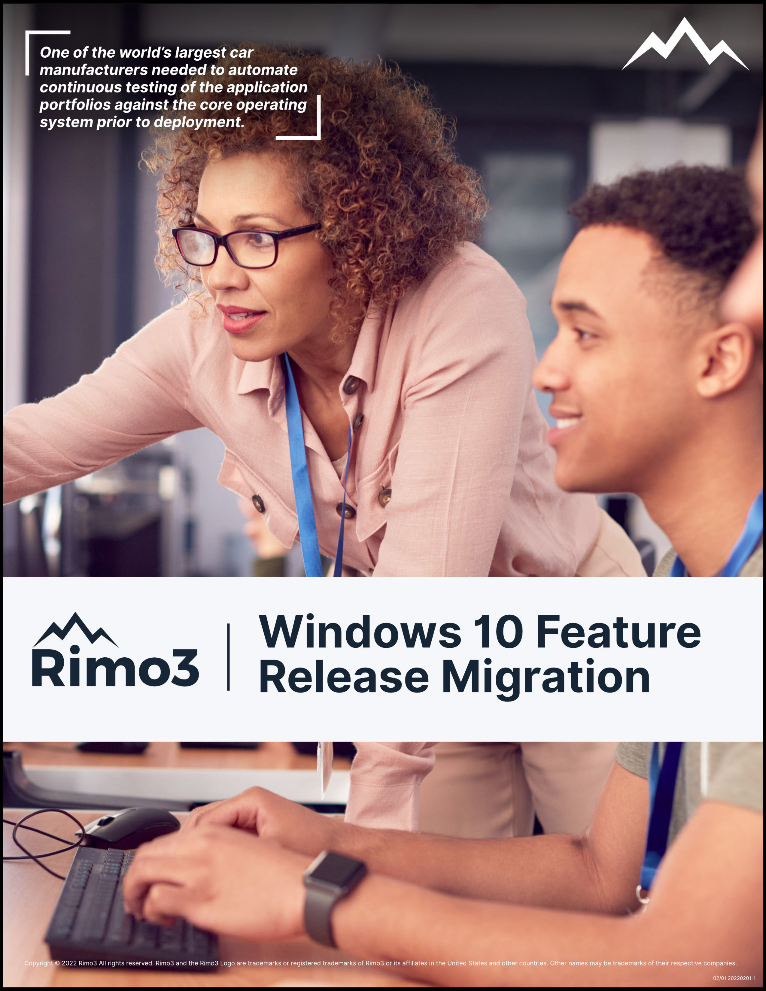Rimo3 Windows 10 Feature Release Migration Page 1-1
